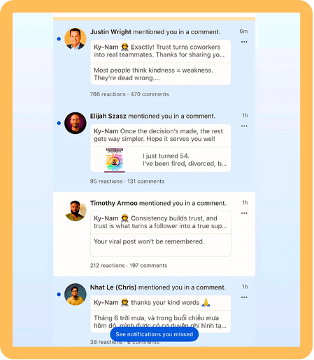 Many People Reply Organically To Comments